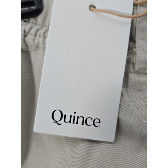Quince Pants Cargo Women Vintage Wash Tencel Drawstring Shale Large - Picture 7 of 12